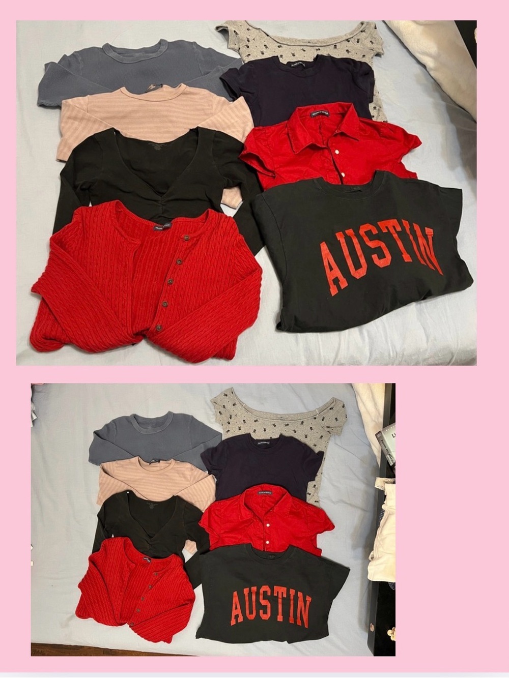 brandy melville tee and top bundle